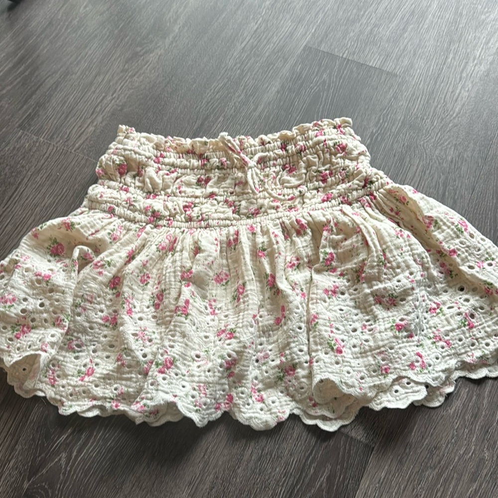 Olivaceous Floral Skirt